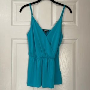 NWT Express turquoise blue tank size XS